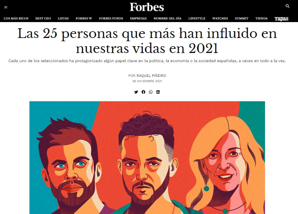 Forbes 25 personas influyentes