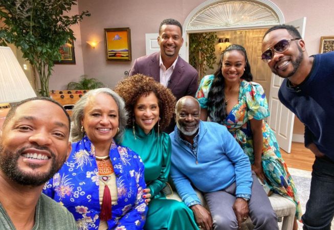 Will Smith y el reparto de El Príncipe de Bel Air