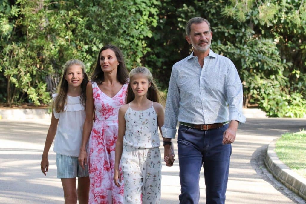 Letizia y Felipe de vacaciones con la infanta