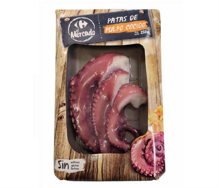 patas de pulpo cocido