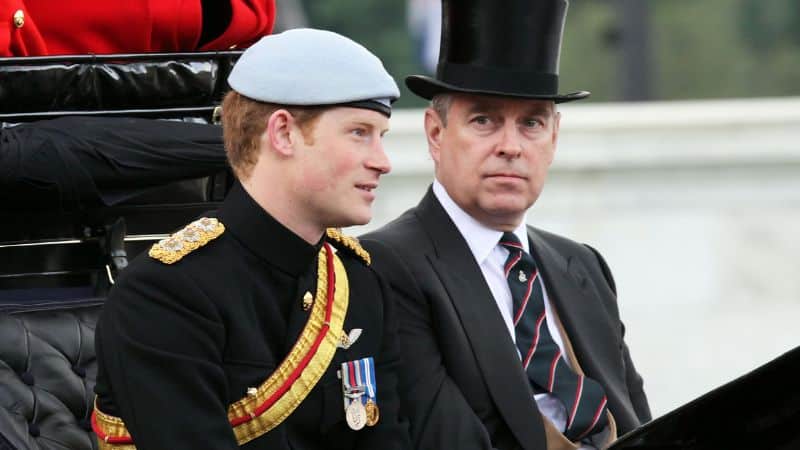 Príncipe Harry y su tío el Príncipe Andrés