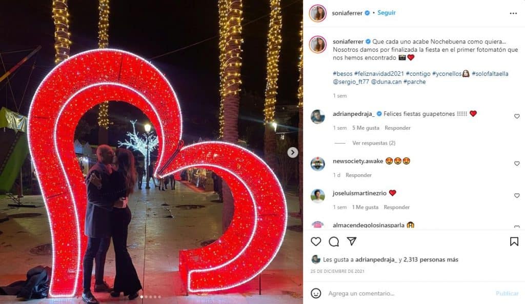 Sonia Ferrer muy enamorda - Instagram