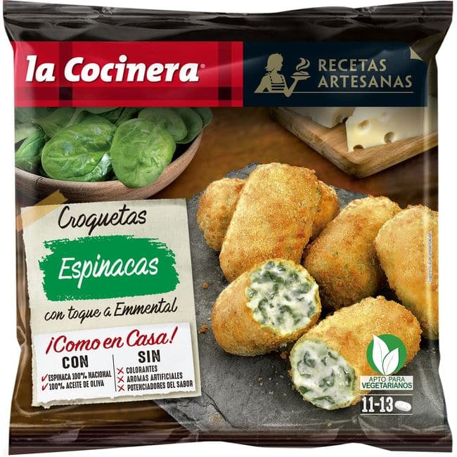 Croquetas de jamón EROSKI basic, bolsa 500 g