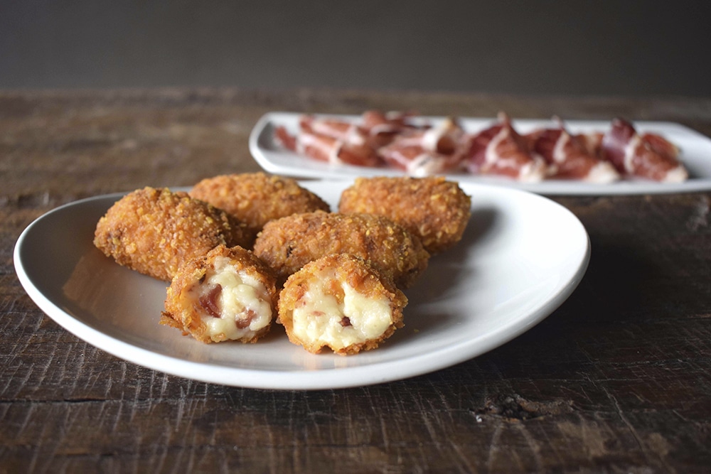 Croquetas de jamón EROSKI basic, bolsa 500 g