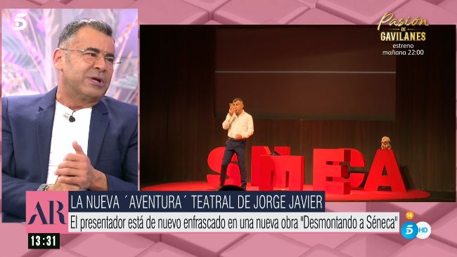 Jorge Javier promociona su obra de teatro en El Programa de Ana Rosa