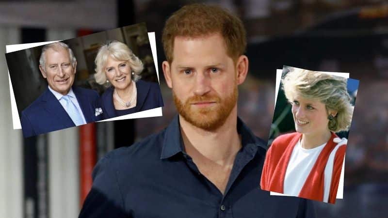 Príncipe Harry y Carlos de Inglaterra Camilla Parker Bowles y Lady Di