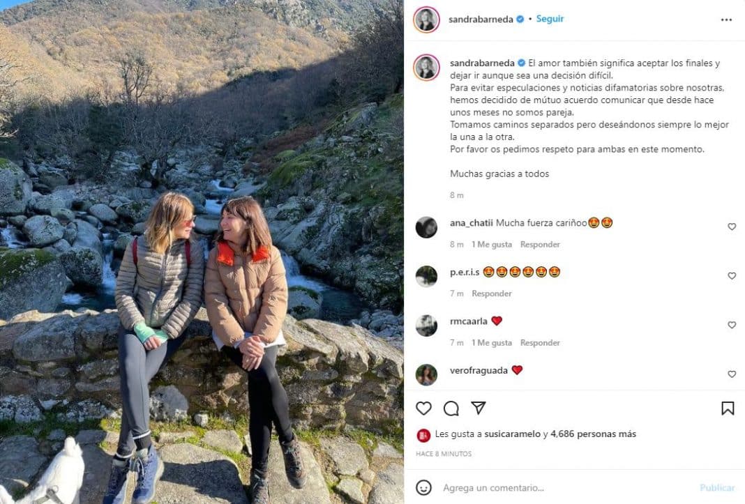 Sandra Barneda y Nagore Robles Rompen Instagram