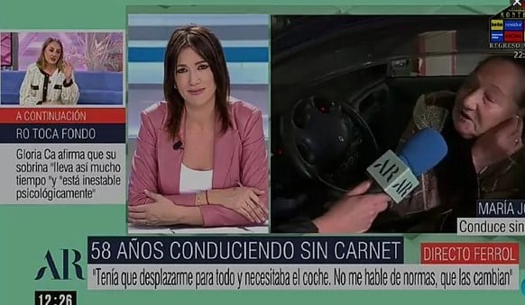 Este es el motivo por el que una mujer de 80 años lleva conduciendo 58 sin carnet