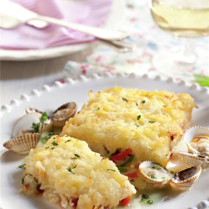 Bacalao al horno con berberechos: una receta única en media hora