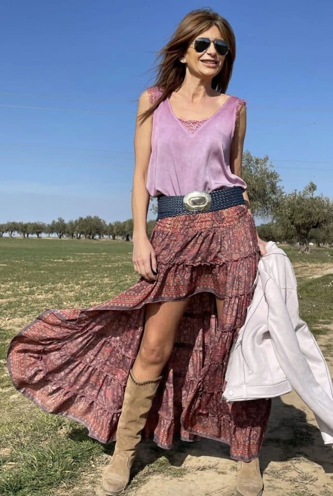 La falda de Gema López de 70 euros que se ha agotado en horas
