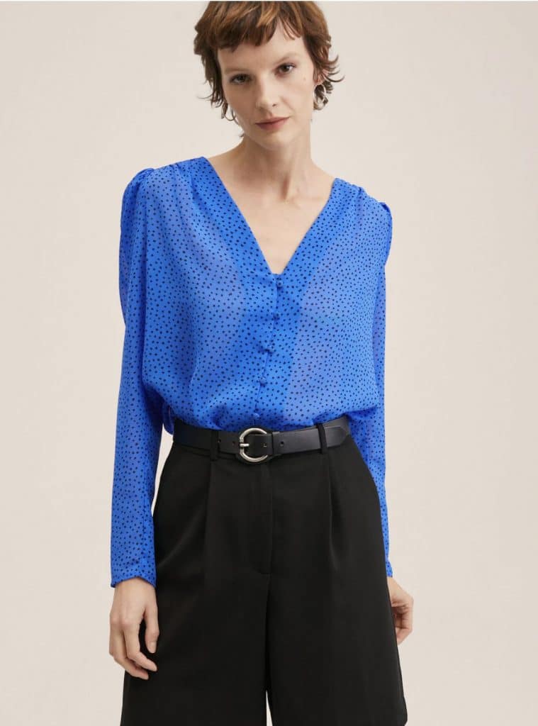 Mango se prepara para la primavera con esta blusa estampada