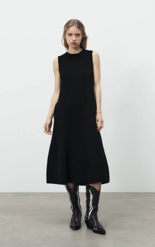 El vestido efecto piel de Zara con el que no pasarás desapercibida