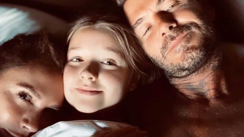 David Beckham Victoria Beckham Harper Seven