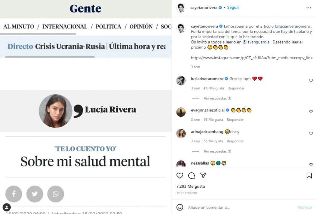 Lucía Rivera recibe el apoyo de una persona muy importante de su pasado