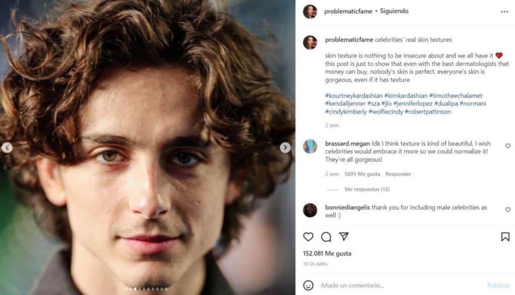 Efecto cara lavada de las famosas