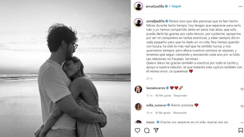 Anna Ferrer Padilla confirma ruptura novio
