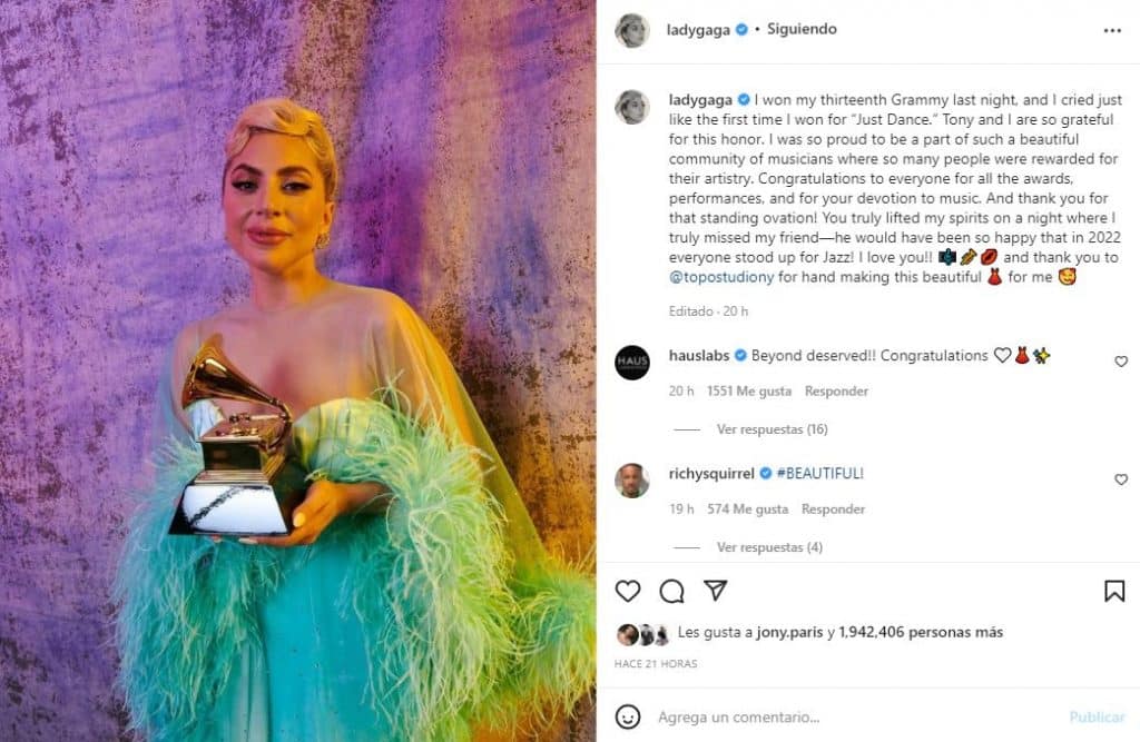 Lady Gaga - Premio Grammy Tony Bennett