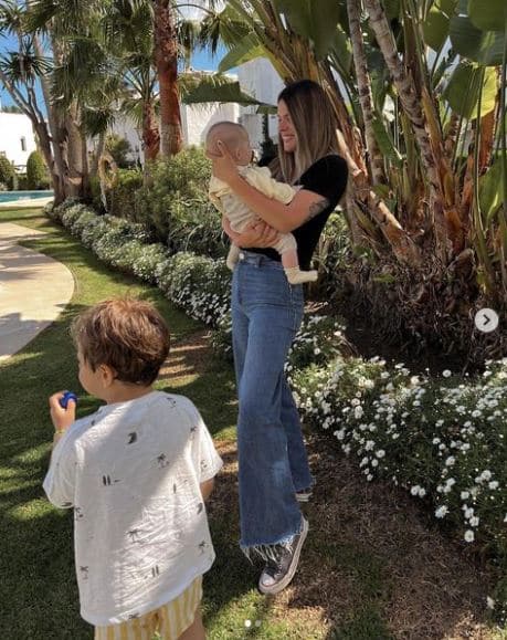 Laura matamoros y sus hijos