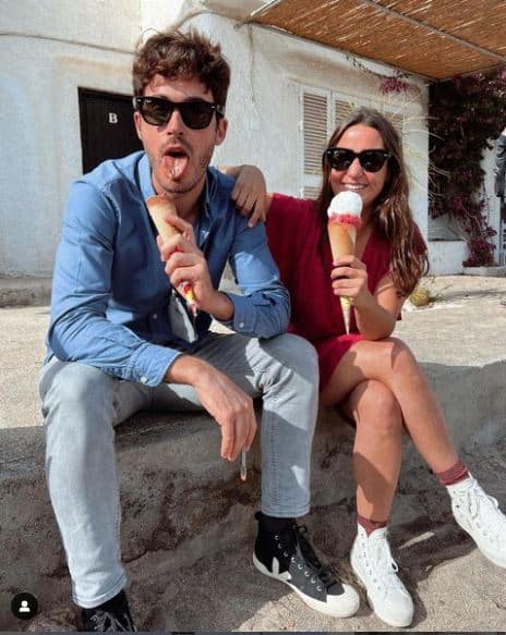 Marta Pombo y su novio