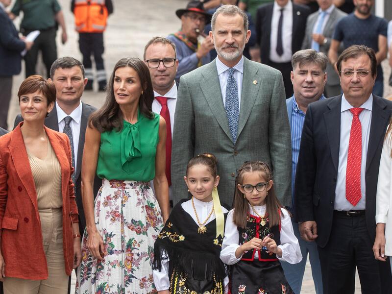 letizia felipe hurdes verde autografos