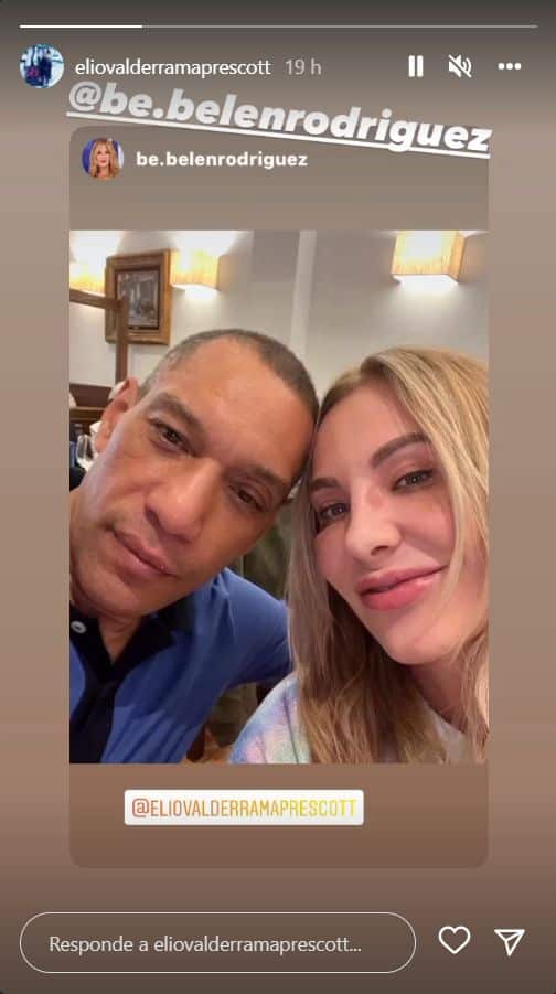 Elio Valderrama comida con Belén Rodríguez