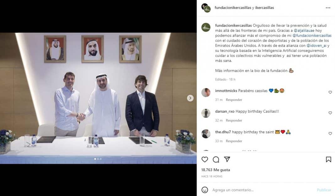 Iker Casillas último logro fundación