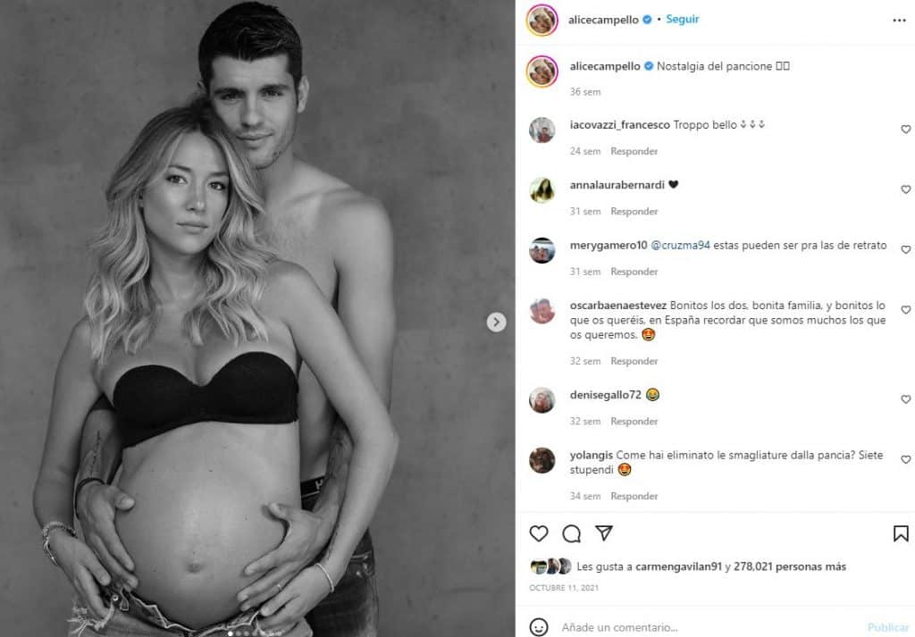 Álvaro Morata y Alice Campello se tienen que volver a casar