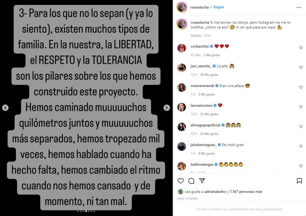 Primeras palabras de Rosa Olucha, mujer de Santi Millán: "Existen muchos tipos de familia"