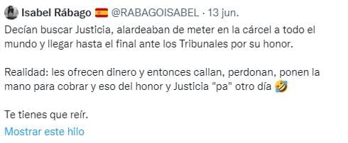 Chayo Mohedano e Isabel Rábago se enfrentan: "les ofrecen dinero y entonces se callan"