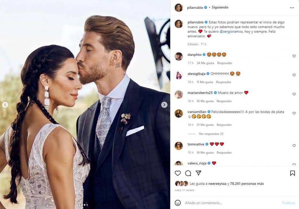 El tercer aniversario de Sergio Ramos y Pilar Rubio, manchado por las críticas