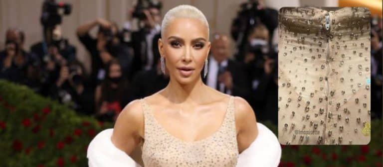 Kim Kardashian acusada de romper el mítico vestido de Marilyn Monroe