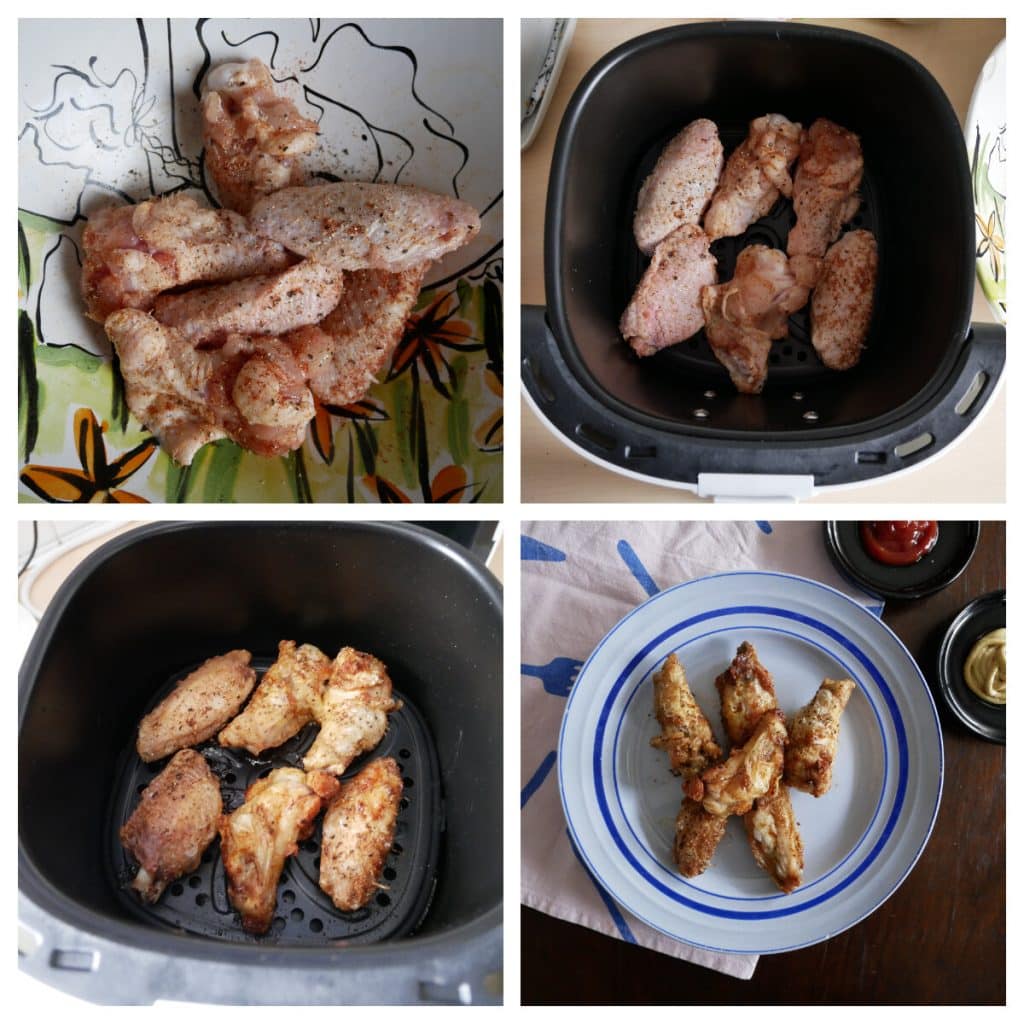 Cómo hacer unas sabrosas alitas de pollo en una freidora sin aceite