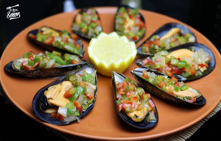 Mejillones con vinagreta