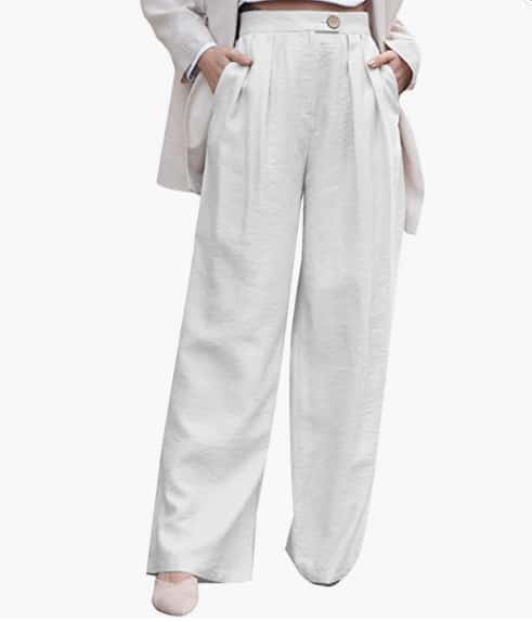 pantalon alto blanco Amazon El 'outfit' viral de Victoria Federica: 14 ideas para copiarlo sin arruinarte