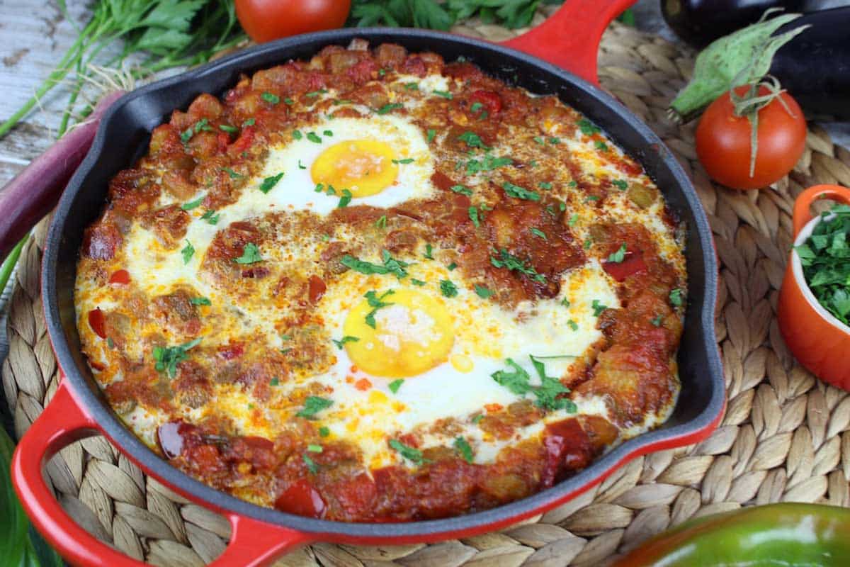 pisto con huevos