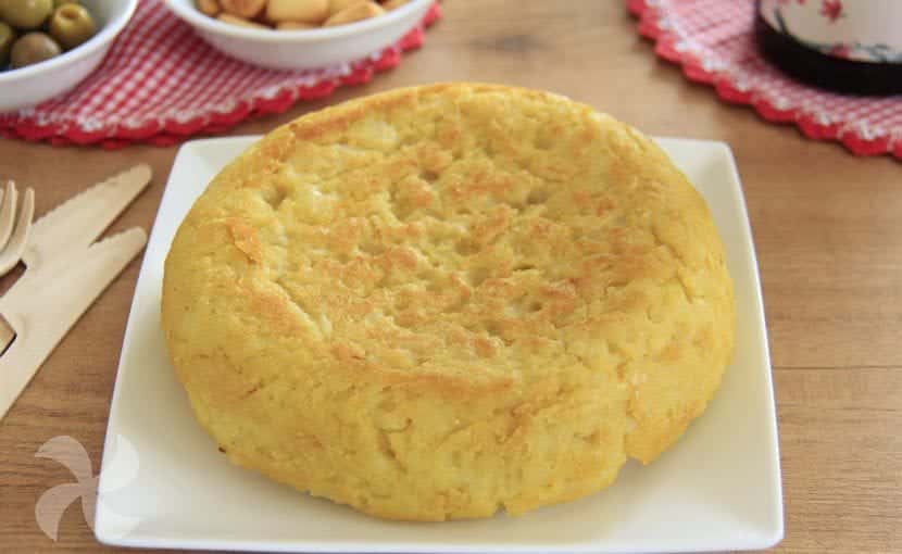 Tortilla de patata sin huevo