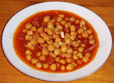 Garbanzos a la riojana