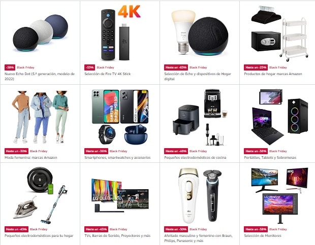 Ofertas de Amazon por el Black Friday