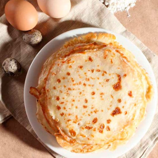 La crepe salada con dos ingredientes que tiene un sabor increíble