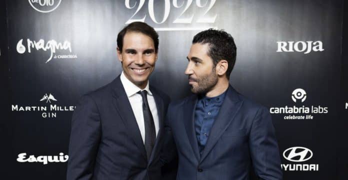 Rafael Nadal y Miguel Ángel Silvestre en los Premios Esquire