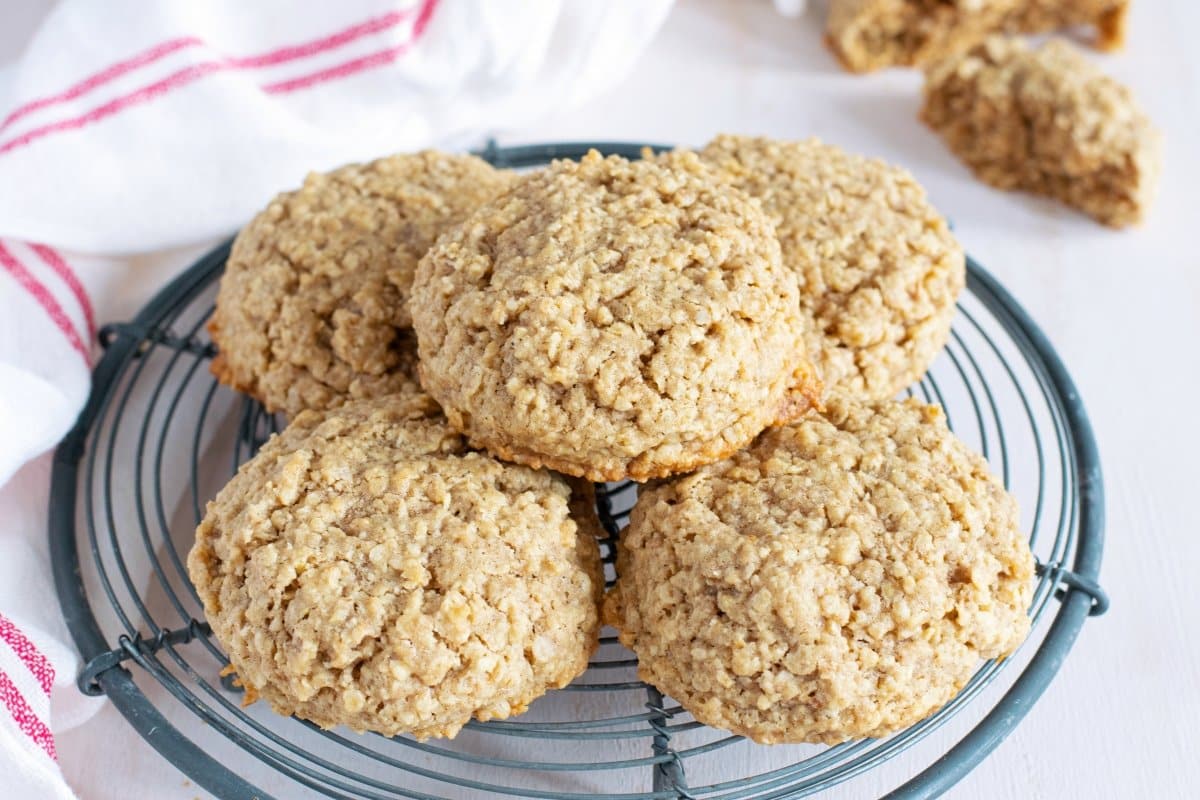 Receta de galletas de avena