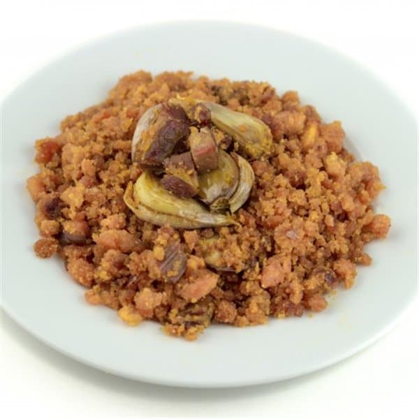 migas con chorizo