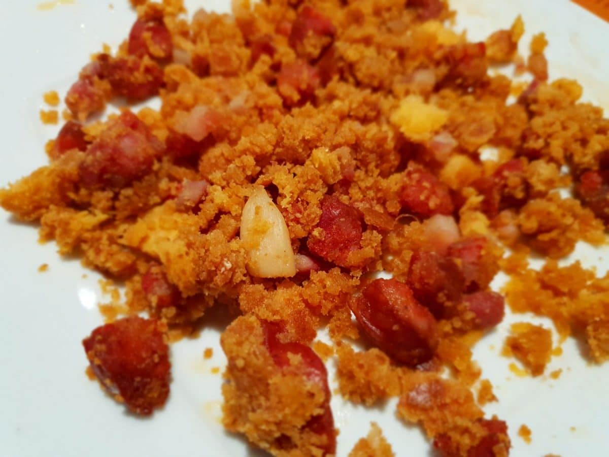 migas con chorizo