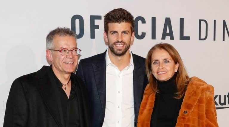 Gerard Piqué y sus padres