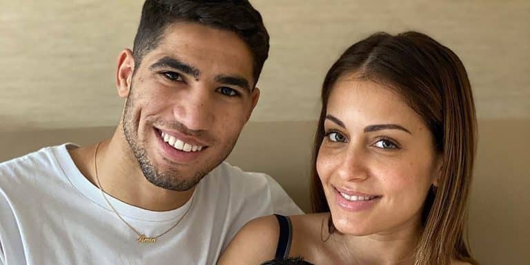 Hiba Abouk y Achraf Hakimi