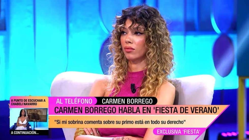 Alejandra Rubio en su programa  de Telecinco