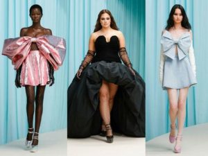 Diseños voluminosos y lazos extragrandes protagonizan el desfile de Nina Ricci en la Semana de la moda en París
