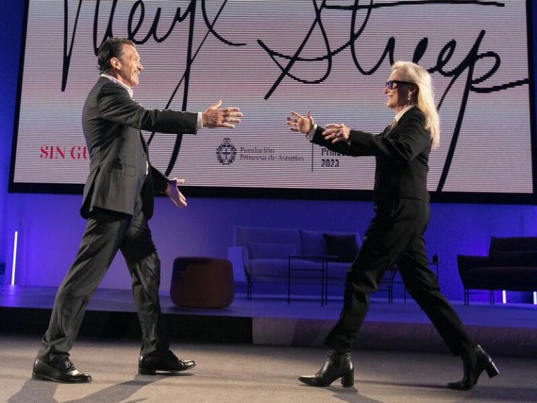 Antonio Banderas cae rendido a Meryl Streep
