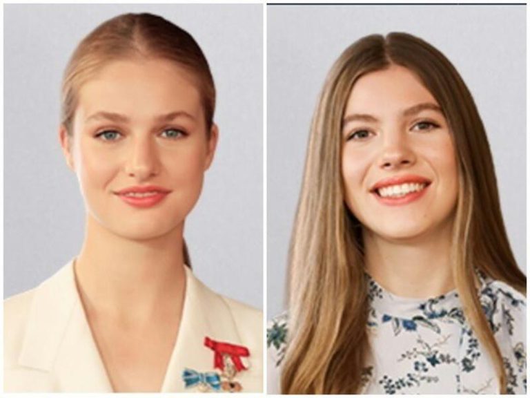 Los nuevos retratos oficiales de la princesa Leonor y la Infanta Sofía