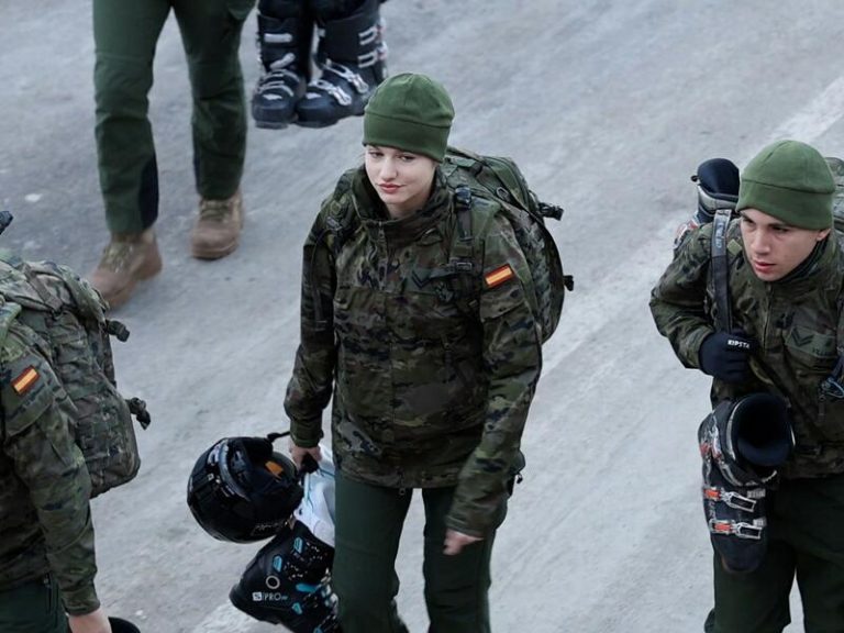 Las imágenes de la Princesa Leonor durante su entrenamiento en las pistas de esquí